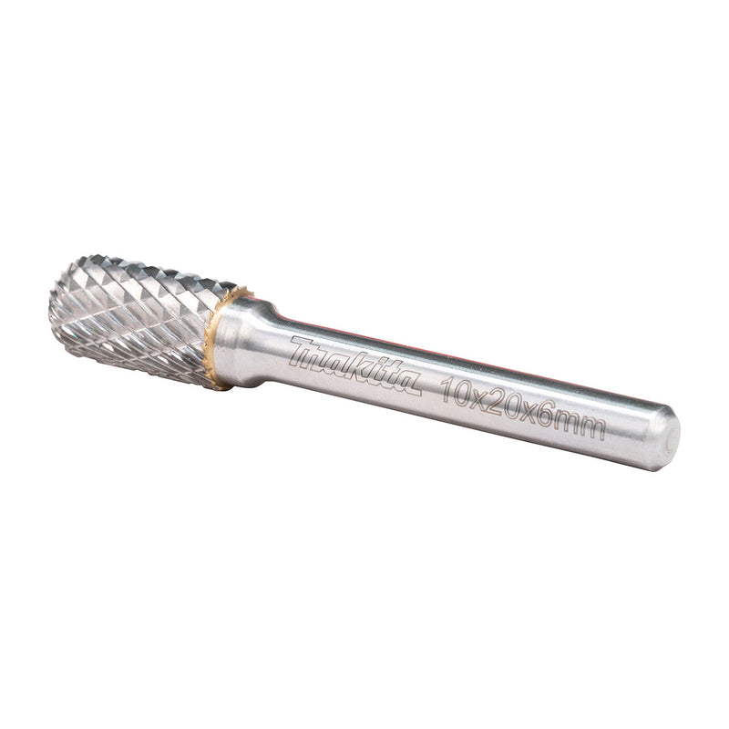 Hộp 10 mũi mài hợp kim Makita B-52750-10  hình trụ tròn (SC), đường kính mũi 10mm, đuôi trơn 6mm ( Cấp 3 sao )