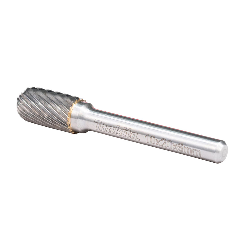 Mũi mài hợp kim Makita hình trụ tròn (SC), đường kính mũi 10mm, đuôi trơn 6mm ( Cấp 3 sao )