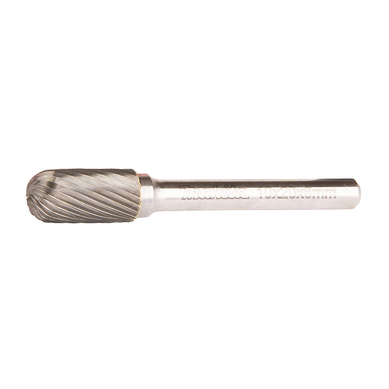 Mũi mài hợp kim Makita hình trụ tròn (SC), đường kính mũi 10mm, đuôi trơn 6mm ( Cấp 3 sao )