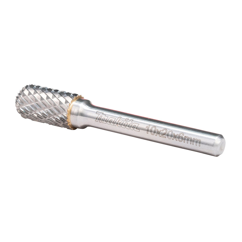 Mũi mài hợp kim Makita hình trụ tròn (SC), đường kính mũi 10mm, đuôi trơn 6mm ( Cấp 3 sao )