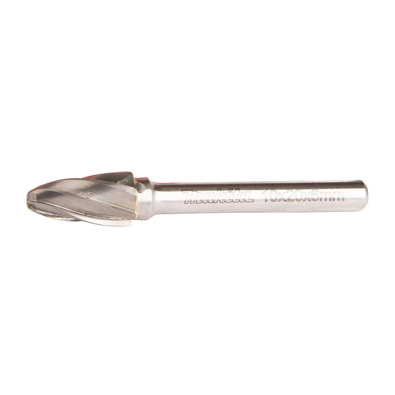 Mũi mài hợp kim Makita hình chóp bầu (SF), đường kính mũi 10mm, đuôi trơn 6mm ( Cấp 3 sao )