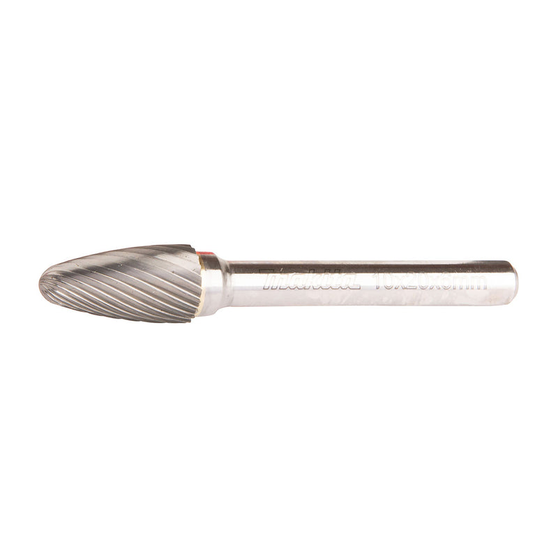 Mũi mài hợp kim Makita hình chóp bầu (SF), đường kính mũi 10mm, đuôi trơn 6mm ( Cấp 3 sao )