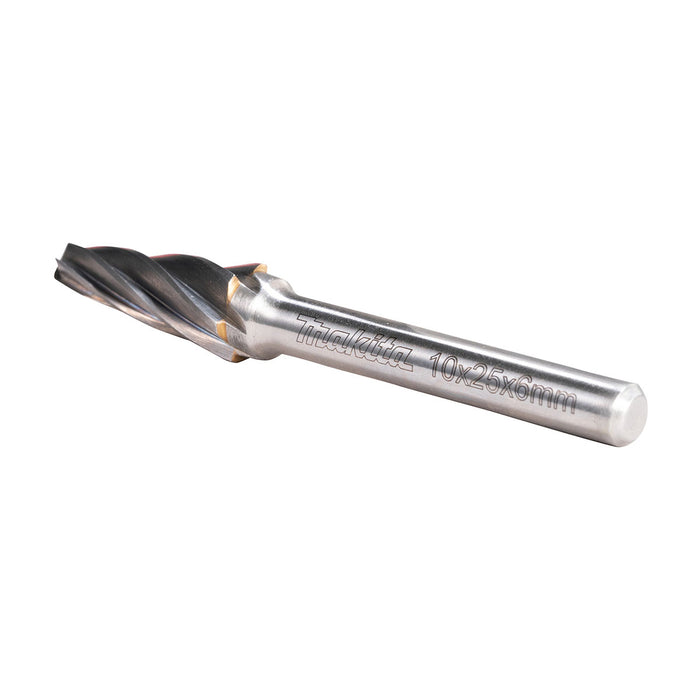 Mũi mài hợp kim Makita hình chóp phẳng (SL), đường kính mũi 10mm, đuôi trơn 6mm ( Cấp 3 sao )