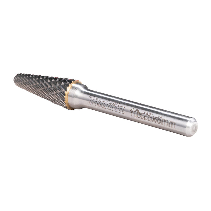 Mũi mài hợp kim Makita hình chóp phẳng (SL), đường kính mũi 10mm, đuôi trơn 6mm ( Cấp 3 sao )