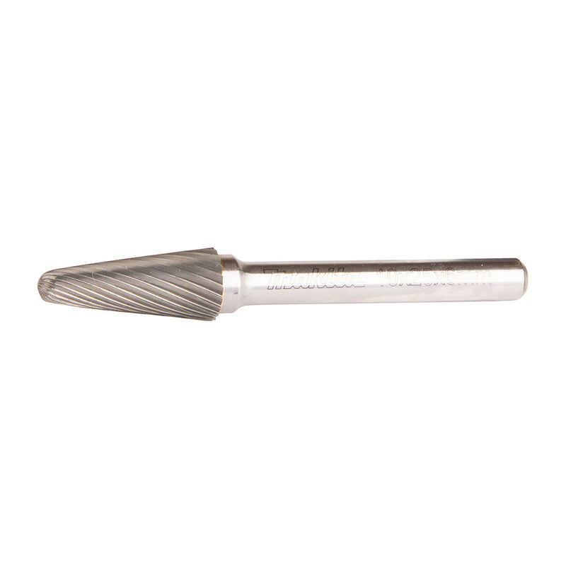 Mũi mài hợp kim Makita hình chóp phẳng (SL), đường kính mũi 10mm, đuôi trơn 6mm ( Cấp 3 sao )