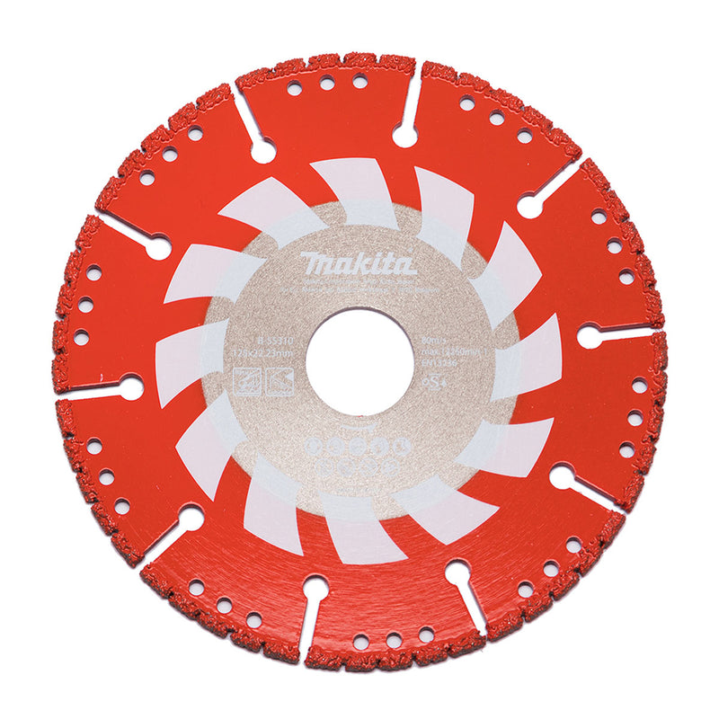 Lưỡi cắt kim cương 125mm hàn chân không Makita B-55310 dùng cắt đa vật liệu, lỗ cốt 22.23mm ( Cấp chuyên dụng )