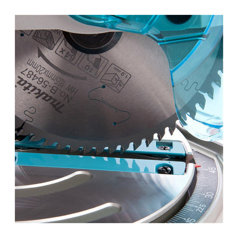 Lưỡi cưa gỗ TCT Makita B-56487 đường kính 165mm, 64 răng kiểu ATAF, lỗ cốt 20mm dùng cho máy cưa đa góc ( Cấp 3 sao )
