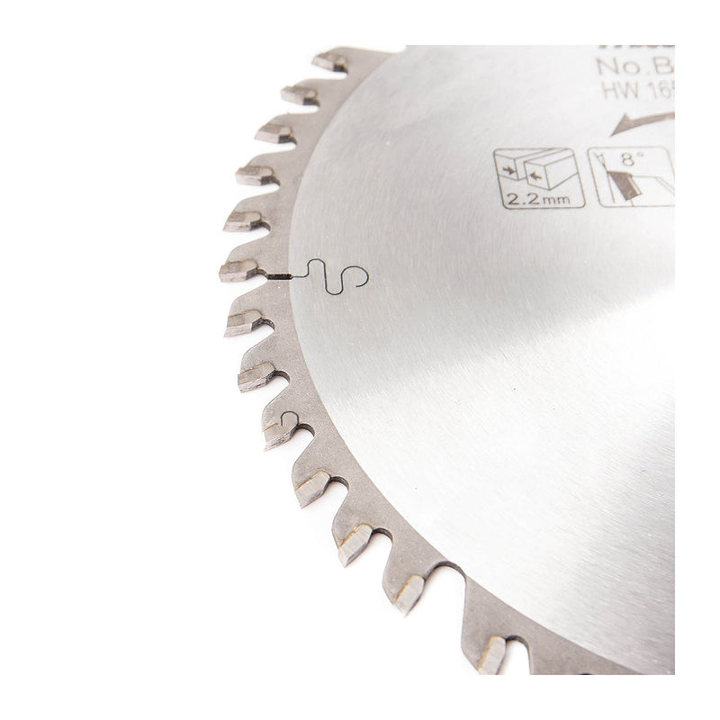 Lưỡi cưa gỗ TCT Makita đường kính 165mm, số răng từ 28-48 kiểu ATB, lỗ cốt 20mm dùng cho máy cưa đĩa cắt sâu ( Cấp 3 sao )