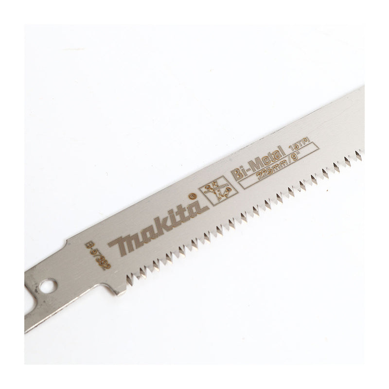 Lưỡi cưa kiếm răng Nhật Bản Bi-Metal Makita B-57392 dùng cho tre, gỗ, nhựa số răng 15 TPI, chiều dài 225mm ( Cấp 3 sao )
