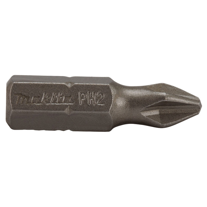 Hộp 250 mũi vặn vít đầu bake Makita B-62452 kích thước PH2 x 25mm, đuôi lục giác 6.35mm (1/4 inch)