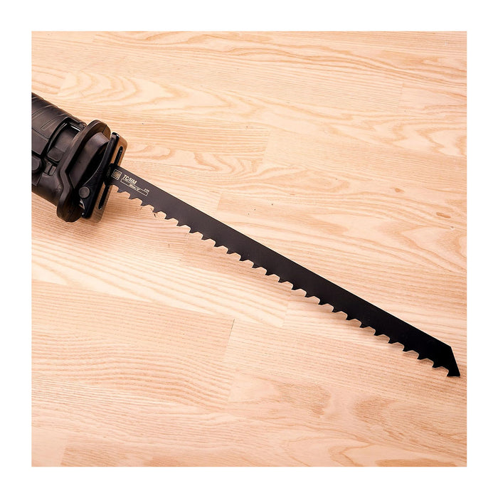 Hộp 2 lưỡi cưa kiếm TC/HM Makita B-63591 dùng cho bê tông khí, gạch mềm, epoxy số răng 3 TPI, chiều dài 400mm ( Cấp 3 sao )