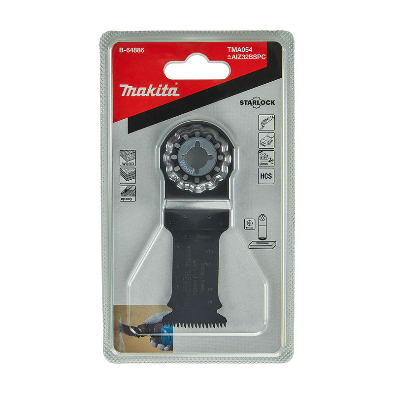 Lưỡi cắt rung gỗ cứng Makita đường kính từ 32mm-65mm, kiểu răng Nhật Bản chuẩn Starlock (Cấp 3 sao)
