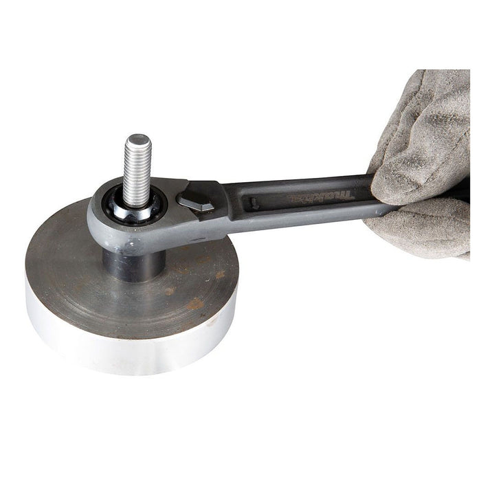 Bộ mỏ lết và đầu tuýp xuyên tâm 11 chi tiết Makita B-65458 cốt 3/8 inch, kích thước từ 10mm - 19mm