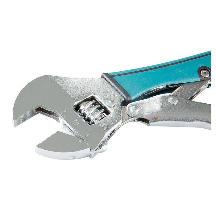 Mỏ lết có tay bóp khóa hàm Makita B-65470 chiều dài 250mm, khả năng mở hàm tối đa 35mm