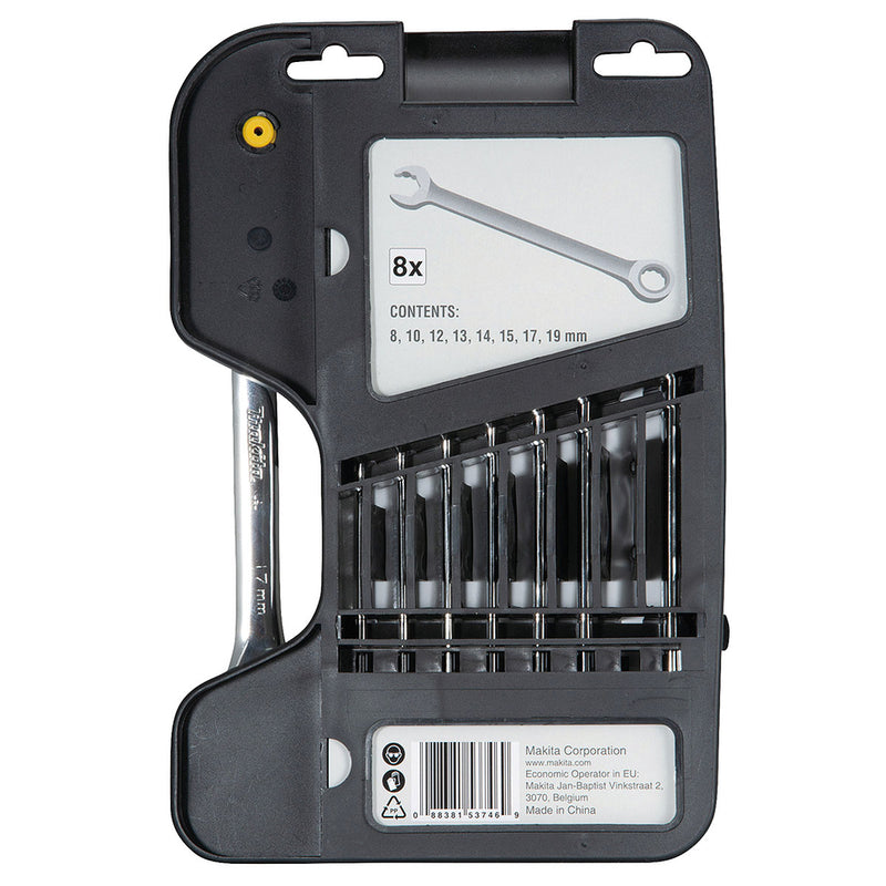 Bộ cờ lê vòng miệng tự động 8 chi tiết Makita B-65523 kích thước từ 8mm - 19mm