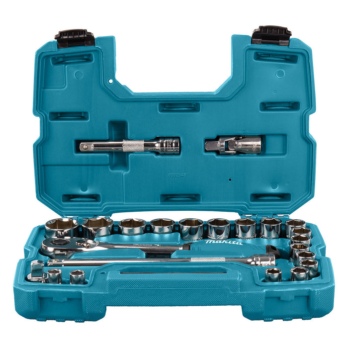 Bộ đầu tuýp và cần siết tự động 23 chi tiết Makita B-65589 cốt 1/2 inch