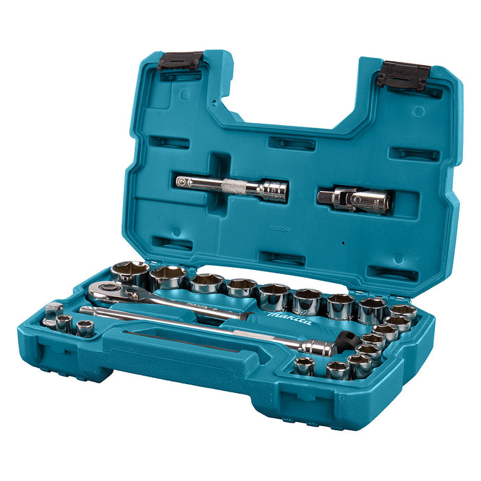 Bộ đầu tuýp và cần siết tự động 23 chi tiết Makita B-65589 cốt 1/2 inch