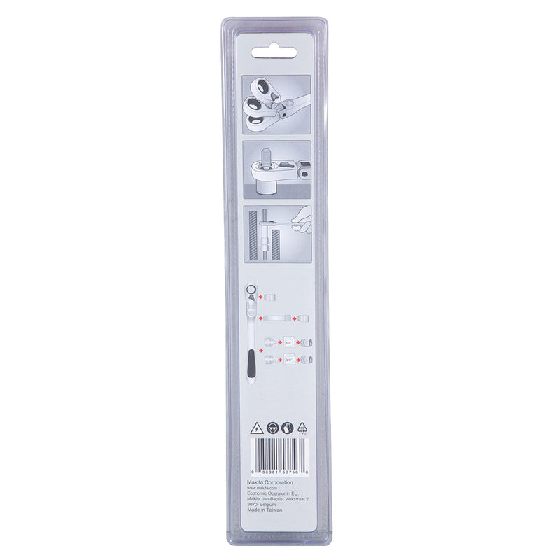 Cần siết tuýp xuyên tâm tự động, đầu lắc léo có khóa Makita B-65626 chiều dài 305mm