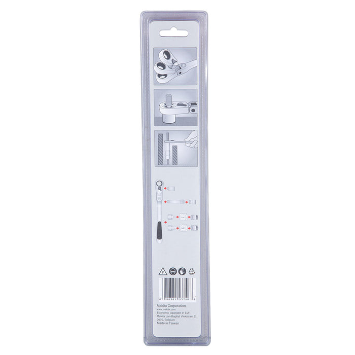 Cần siết tuýp xuyên tâm tự động, đầu lắc léo có khóa Makita B-65626 chiều dài 305mm