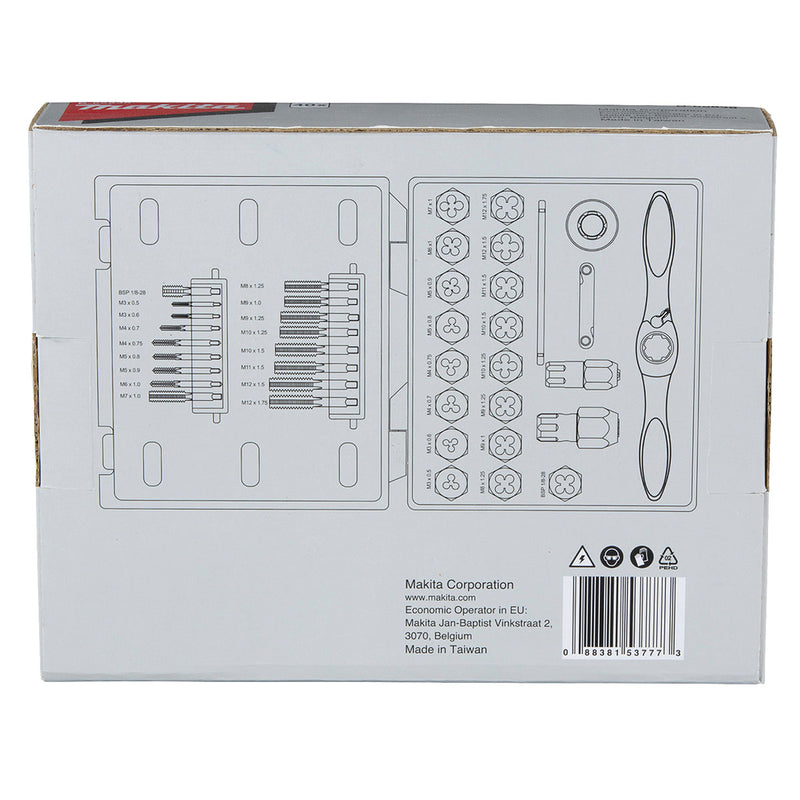 Bộ taro ren 40 chi tiết Makita B-65838