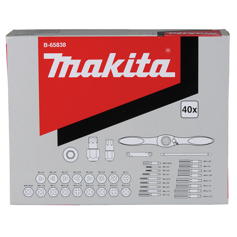 Bộ taro ren 40 chi tiết Makita B-65838