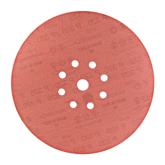 Hộp 25 giấy nhám tròn đục lỗ 225mm ( 9 inch ) Makita cho thạch cao, dùng với đế gai ( Cấp 4 sao )