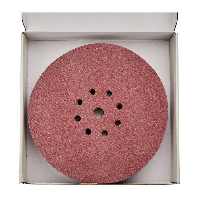 Hộp 25 giấy nhám tròn đục lỗ 225mm ( 9 inch ) Makita cho thạch cao, dùng với đế gai ( Cấp 4 sao )