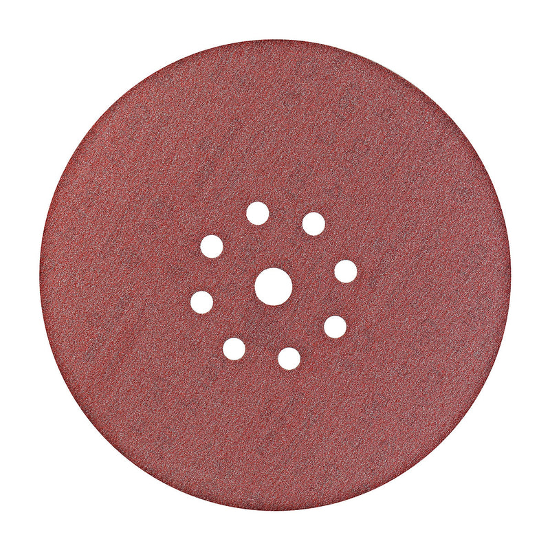 Hộp 25 giấy nhám tròn đục lỗ 225mm ( 9 inch ) Makita cho thạch cao, dùng với đế gai ( Cấp 4 sao )