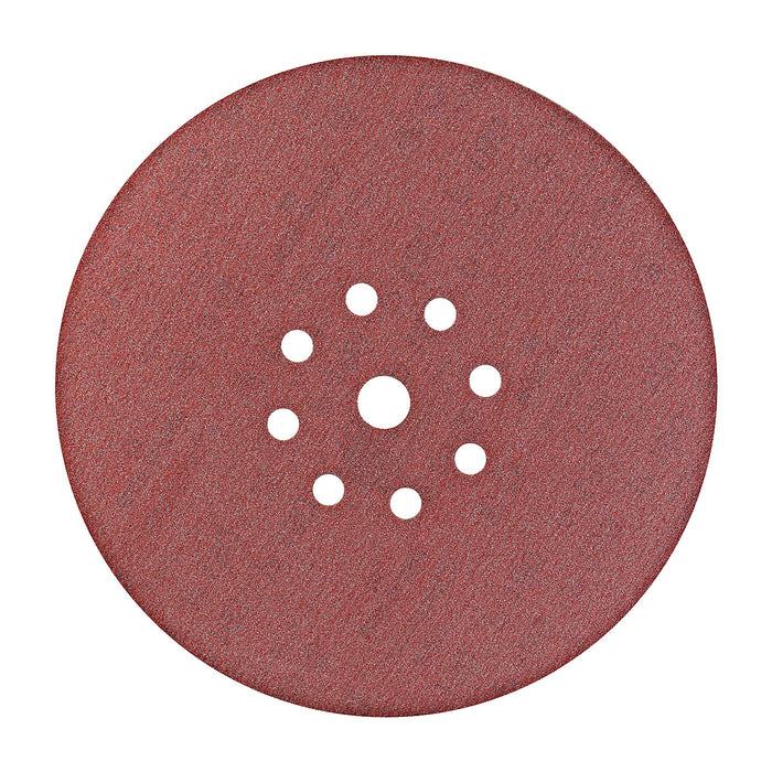 Hộp 25 giấy nhám tròn đục lỗ 225mm ( 9 inch ) Makita cho thạch cao, dùng với đế gai ( Cấp 4 sao )