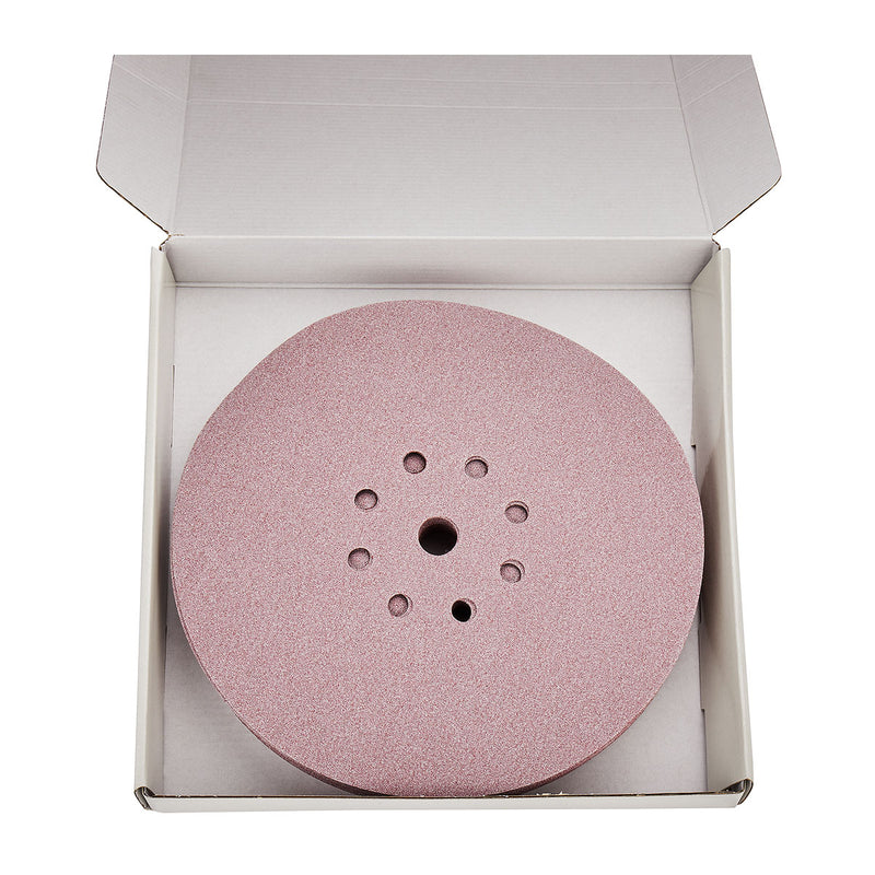 Hộp 25 giấy nhám tròn đục lỗ 225mm ( 9 inch ) Makita cho thạch cao, dùng với đế gai ( Cấp 4 sao )