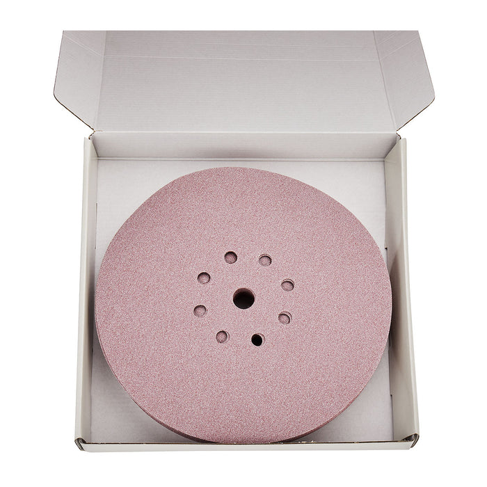 Hộp 25 giấy nhám tròn đục lỗ 225mm ( 9 inch ) Makita cho thạch cao, dùng với đế gai ( Cấp 4 sao )