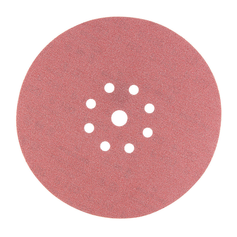 Hộp 25 giấy nhám tròn đục lỗ 225mm ( 9 inch ) Makita cho thạch cao, dùng với đế gai ( Cấp 4 sao )