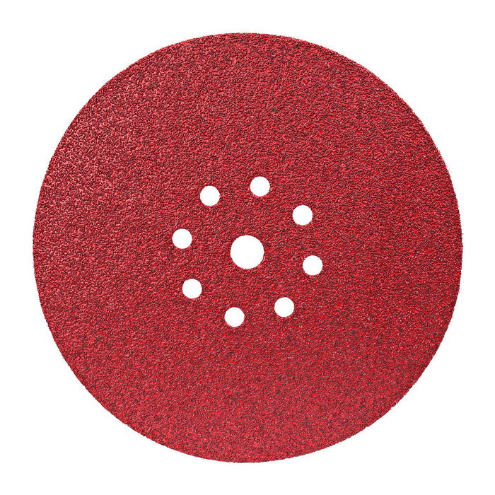 Hộp 25 giấy nhám tròn đục lỗ 225mm ( 9 inch ) Makita cho thạch cao, dùng với đế gai ( Cấp 4 sao )