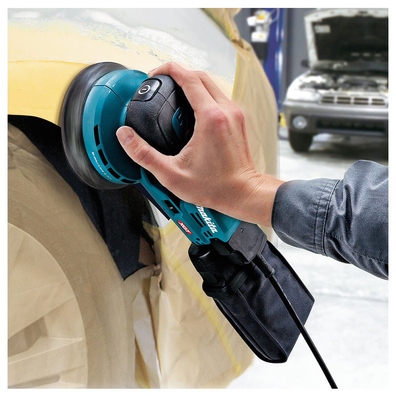 Máy chà nhám quỹ đạo tròn 5mm Makita BO001CG dùng Pin 40Vmax XGT thông qua ổ cắm rời, đế chà nhám 125mm