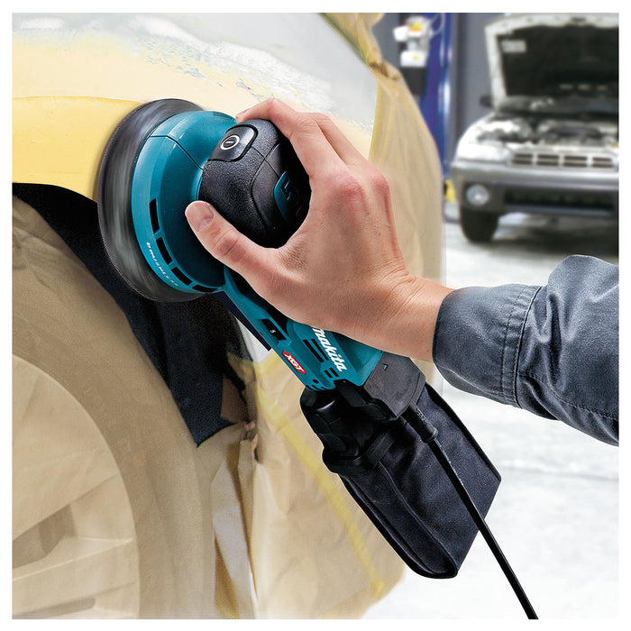 Máy chà nhám quỹ đạo tròn 5mm Makita BO001CG dùng Pin 40Vmax XGT thông qua ổ cắm rời, đế chà nhám 125mm