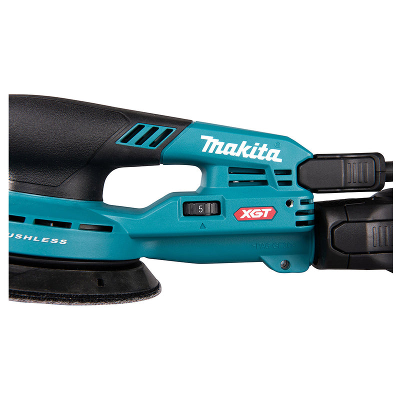 Máy chà nhám quỹ đạo tròn 5mm Makita BO001CG dùng Pin 40Vmax XGT thông qua ổ cắm rời, đế chà nhám 125mm