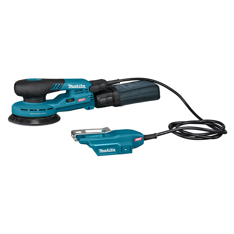 Máy chà nhám quỹ đạo tròn 5mm Makita BO001CG dùng Pin 40Vmax XGT thông qua ổ cắm rời, đế chà nhám 125mm