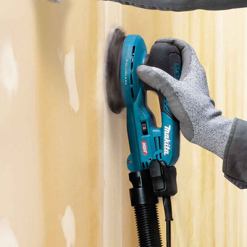 Máy chà nhám quỹ đạo tròn 5mm Makita BO002CG dùng Pin 40Vmax XGT thông qua ổ cắm rời, đế chà nhám 150mm