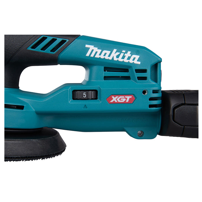 Máy chà nhám quỹ đạo tròn 5mm Makita BO002CG dùng Pin 40Vmax XGT thông qua ổ cắm rời, đế chà nhám 150mm
