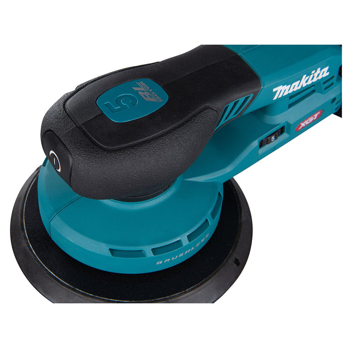 Máy chà nhám quỹ đạo tròn 5mm Makita BO002CG dùng Pin 40Vmax XGT thông qua ổ cắm rời, đế chà nhám 150mm