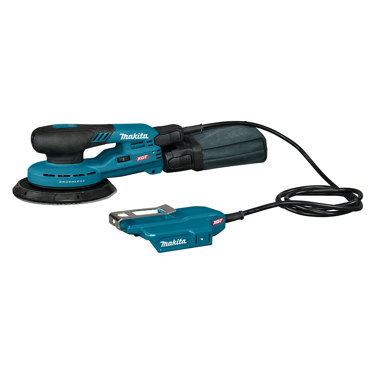 Máy chà nhám quỹ đạo tròn 5mm Makita BO002CG dùng Pin 40Vmax XGT thông qua ổ cắm rời, đế chà nhám 150mm