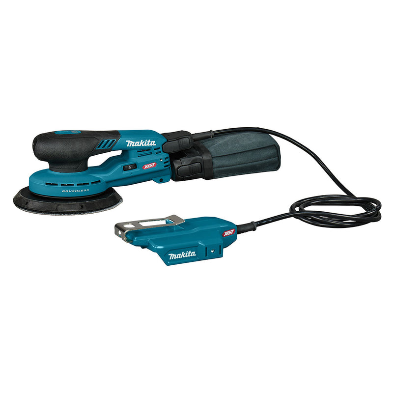 Máy chà nhám quỹ đạo tròn 5mm Makita BO002CG dùng Pin 40Vmax XGT thông qua ổ cắm rời, đế chà nhám 150mm