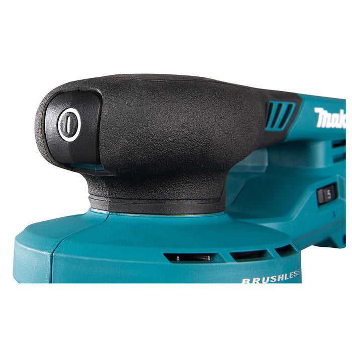 Máy chà nhám quỹ đạo tròn 3mm Makita BO003CG dùng Pin 40Vmax XGT thông qua ổ cắm rời, đế chà nhám 125mm