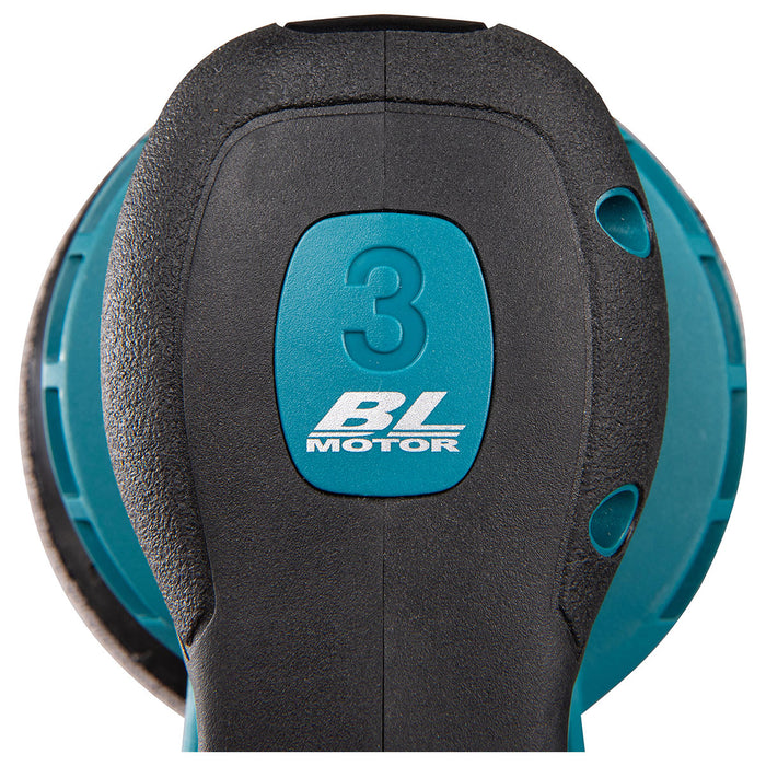 Máy chà nhám quỹ đạo tròn 3mm Makita BO003CG dùng Pin 40Vmax XGT thông qua ổ cắm rời, đế chà nhám 125mm