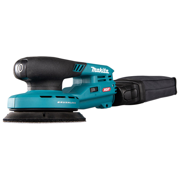 Máy chà nhám quỹ đạo tròn 3mm Makita BO003CG dùng Pin 40Vmax XGT thông qua ổ cắm rời, đế chà nhám 125mm