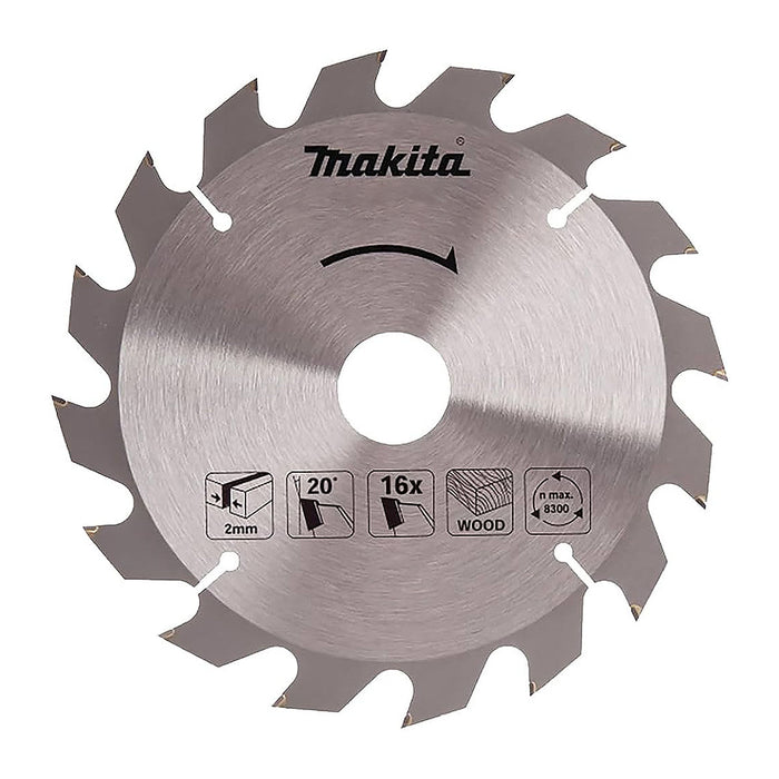 Lưỡi cưa gỗ TCT Makita đường kính 165mm, số răng từ 10-40 kiểu ATB, lỗ cốt 20mm dùng cho máy cưa đĩa ( Cấp 2 sao )