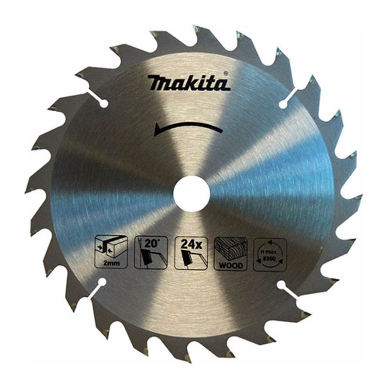 Lưỡi cưa gỗ TCT Makita dòng sản phẩm kinh tế đường kính 185mm, số răng từ 16-60 kiểu ATB và TCG, lỗ cốt 20mm và 30mm ( Cấp 2 sao )