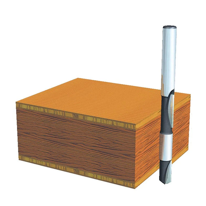 Mũi phay tỉa mép 2 cạnh gỗ hệ inch Makita D-69381 cốt 1/2 inch, đường kính hiệu dụng 3/8 inch ( Cấp 2 sao )