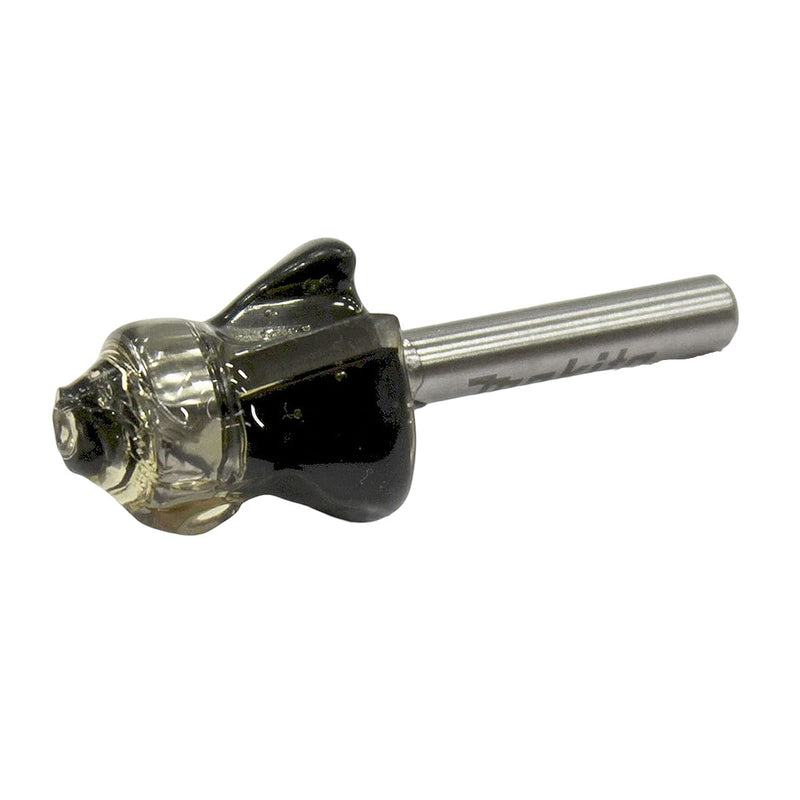 Mũi phay vát mép xiên có ổ bi hệ mét Makita cốt 6mm, đường kính hiệu dụng 23mm-26mm, góc vát từ 45°-60° ( Cấp 3 sao )
