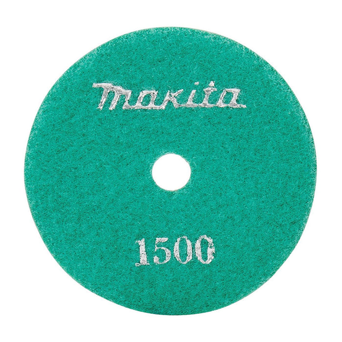 Tấm đệm đánh bóng Makita cho đá hoa cương, đá cẩm thạch đường kính 100mm, cỡ hạt từ 100-1500, dùng với đế gai ( Cấp 3 sao )